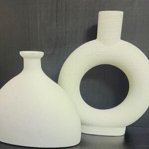 Modern White Ceramic Vases